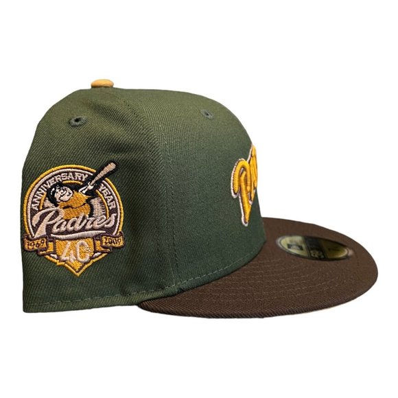 New Era San Diego Padres 59FIFTY Fitted Hat Cap Friar 40 Year Side Patch - Picture 5 of 9